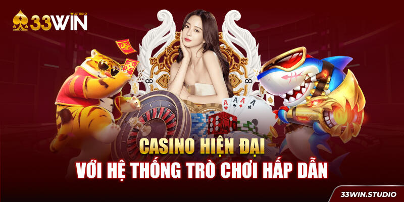 Casino hiện đại với hệ thống trò chơi hấp dẫn